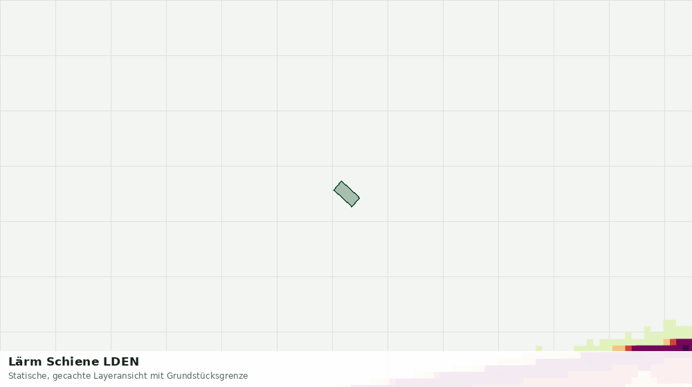 Statische Kartenansicht: Lärm Schiene LDEN