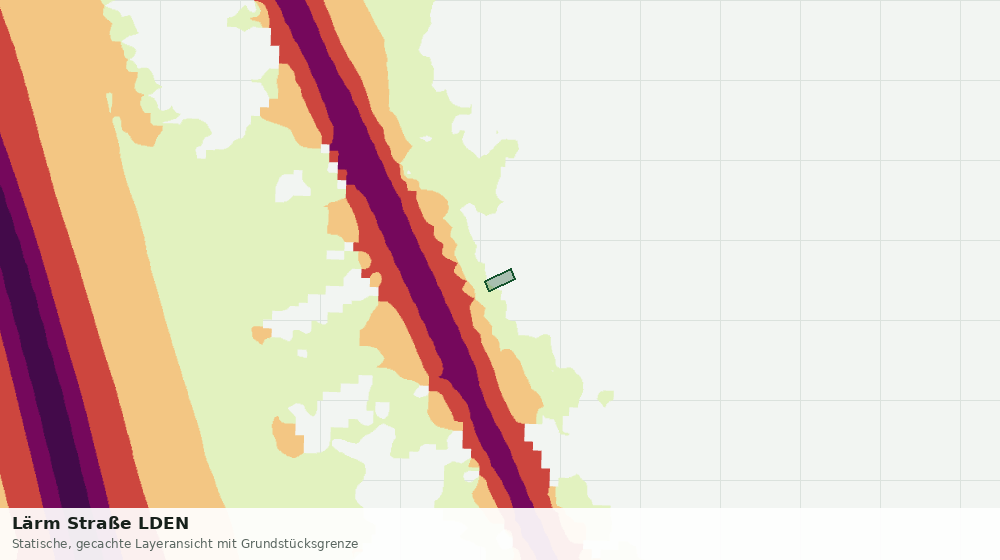 Statische Kartenansicht: Lärm Straße LDEN