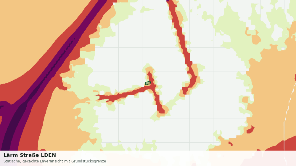 Statische Kartenansicht: Lärm Straße LDEN