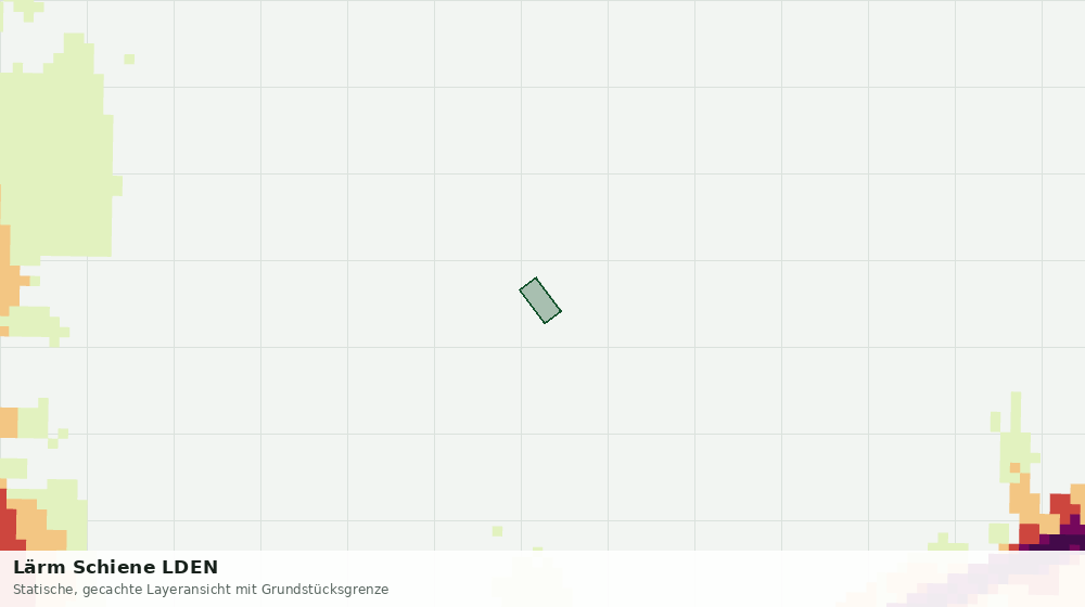 Statische Kartenansicht: Lärm Schiene LDEN