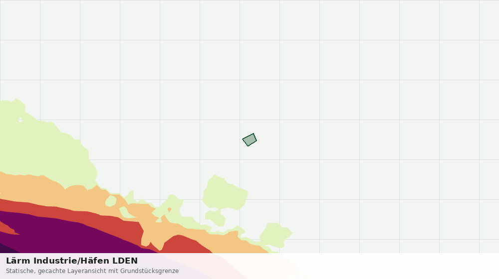 Statische Kartenansicht: Lärm Industrie/Häfen LDEN