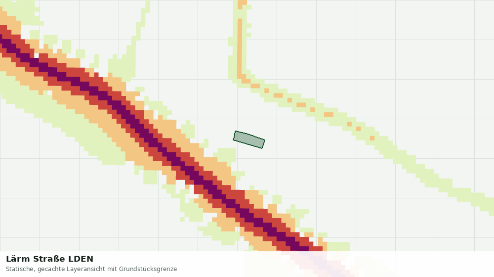 Statische Kartenansicht: Lärm Straße LDEN