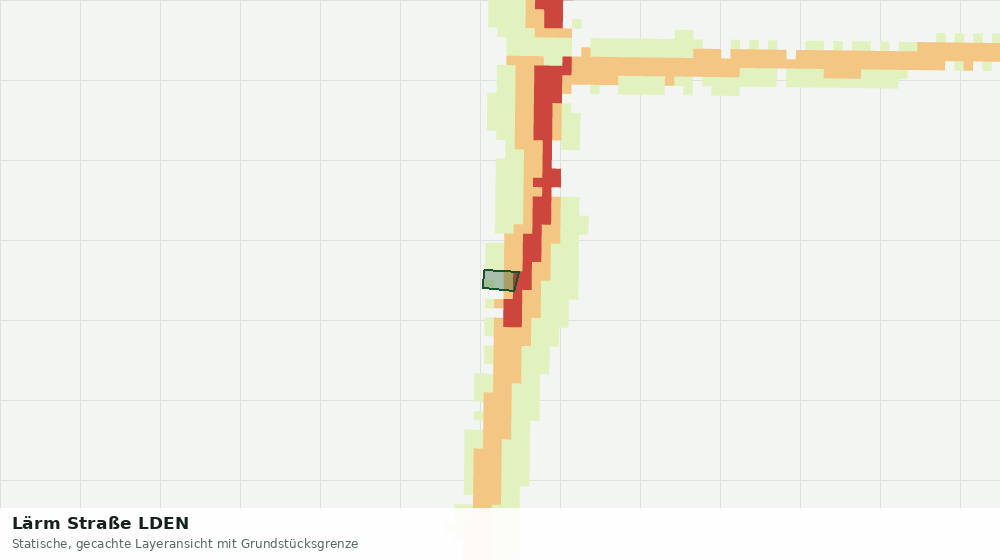 Statische Kartenansicht: Lärm Straße LDEN