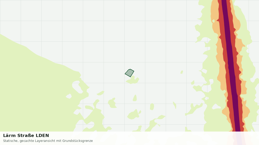 Statische Kartenansicht: Lärm Straße LDEN
