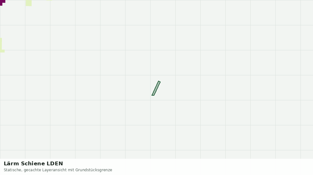 Statische Kartenansicht: Lärm Schiene LDEN