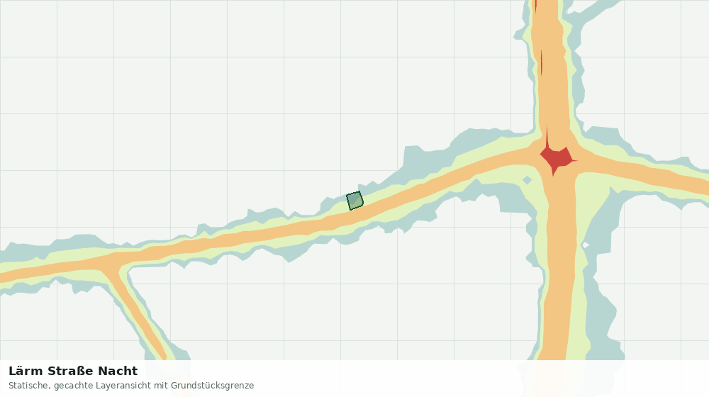 Statische Kartenansicht: Lärm Straße Nacht
