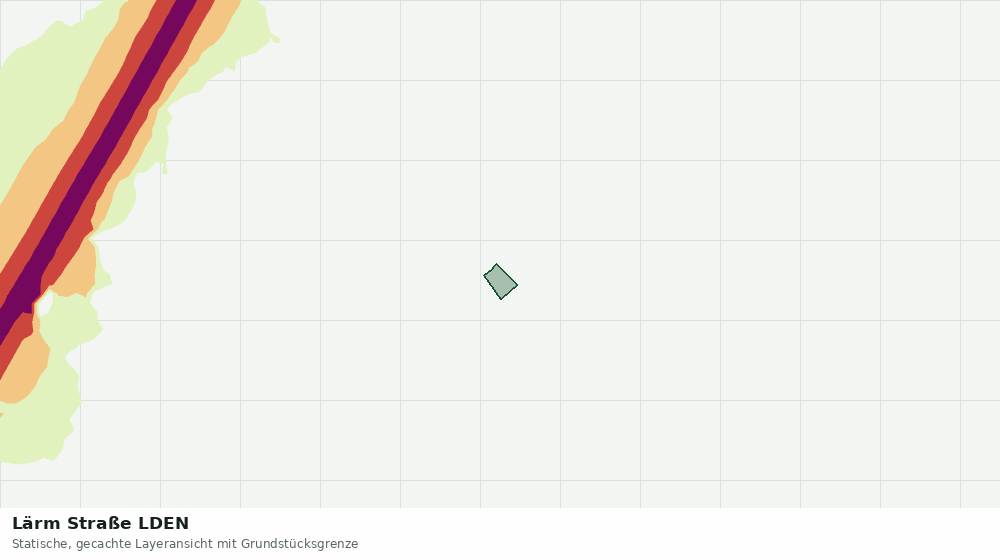 Statische Kartenansicht: Lärm Straße LDEN