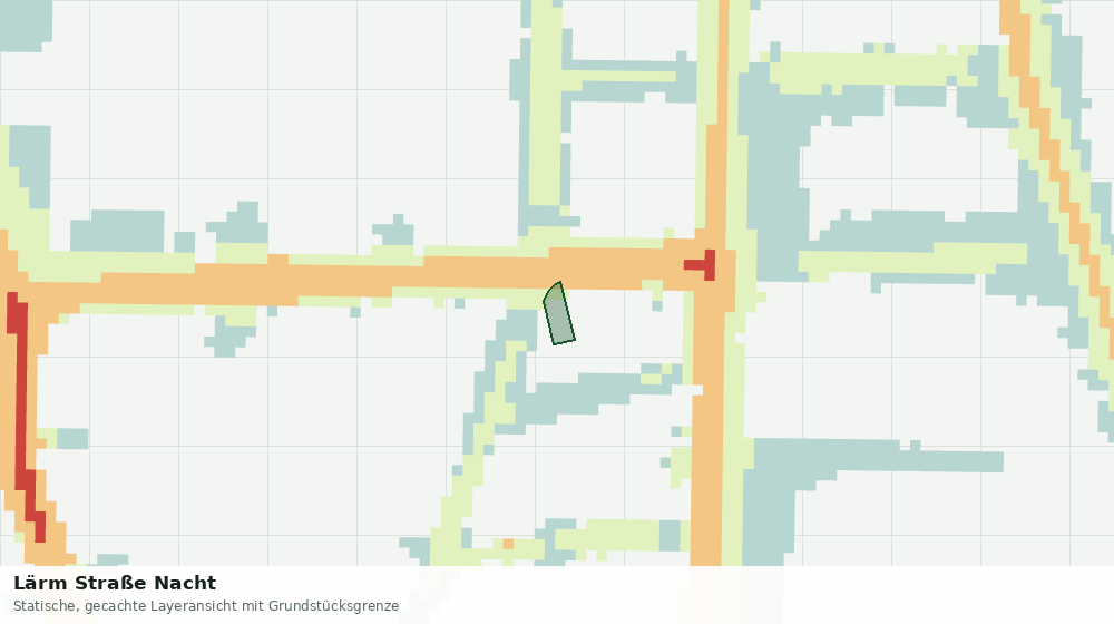Statische Kartenansicht: Lärm Straße Nacht