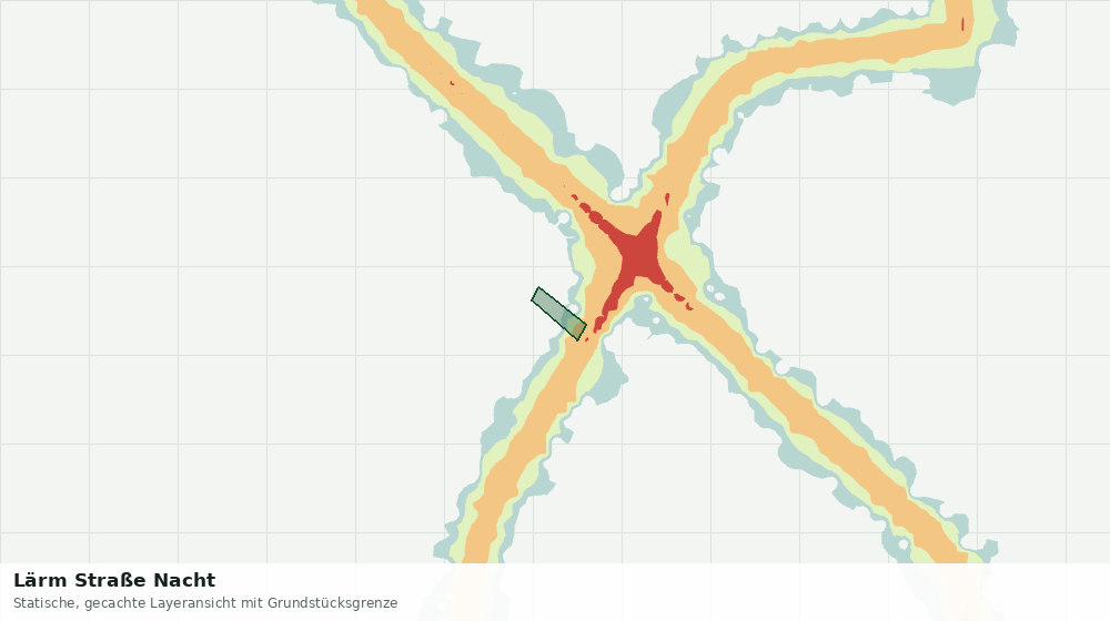 Statische Kartenansicht: Lärm Straße Nacht