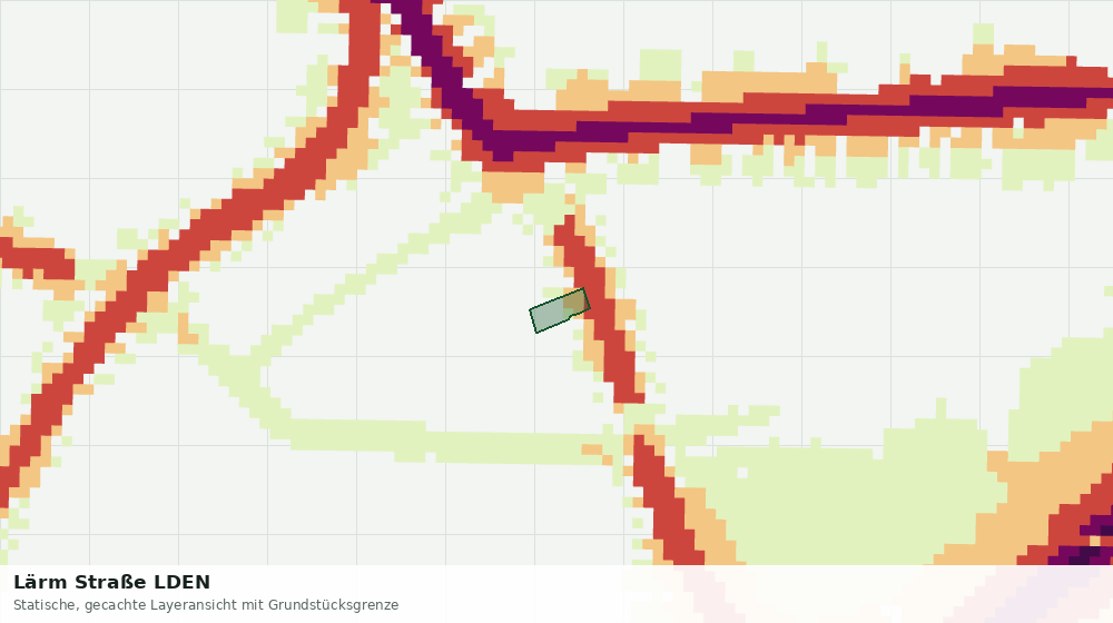 Statische Kartenansicht: Lärm Straße LDEN