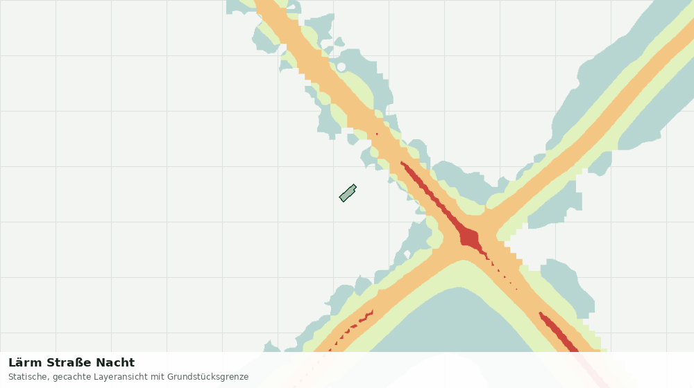 Statische Kartenansicht: Lärm Straße Nacht