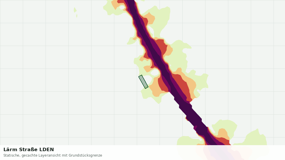 Statische Kartenansicht: Lärm Straße LDEN
