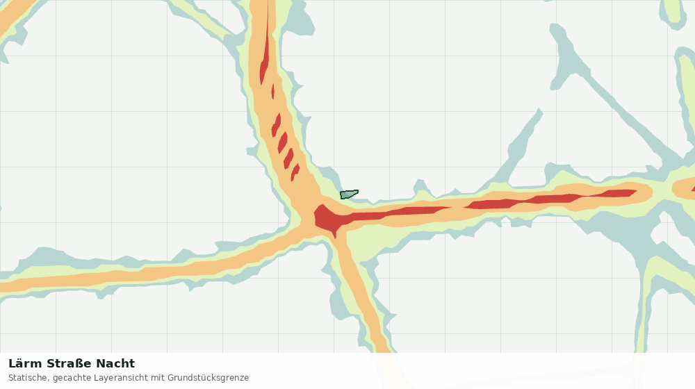 Statische Kartenansicht: Lärm Straße Nacht