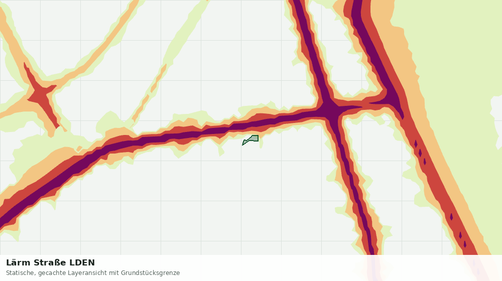 Statische Kartenansicht: Lärm Straße LDEN