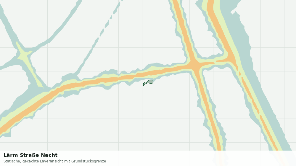 Statische Kartenansicht: Lärm Straße Nacht