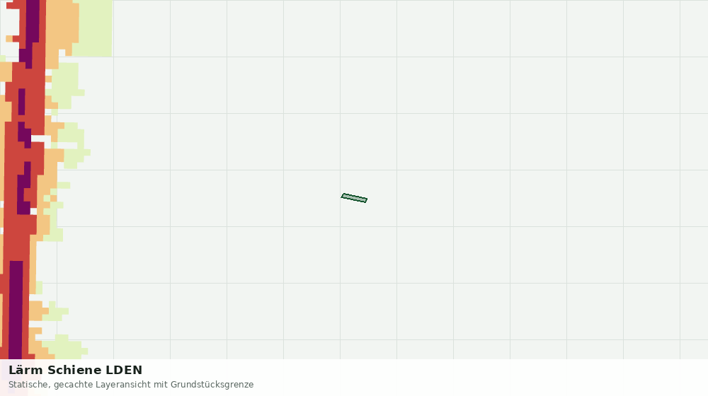 Statische Kartenansicht: Lärm Schiene LDEN