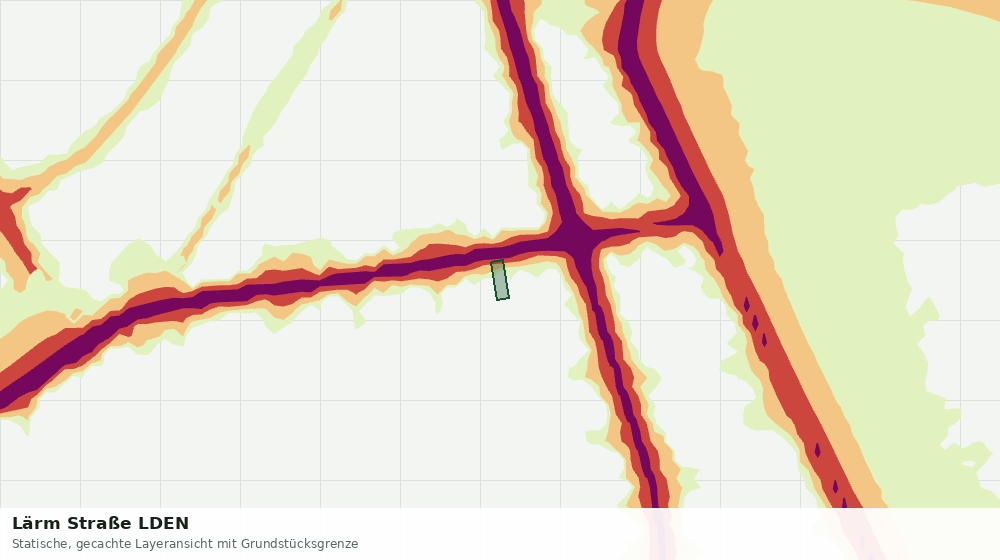 Statische Kartenansicht: Lärm Straße LDEN