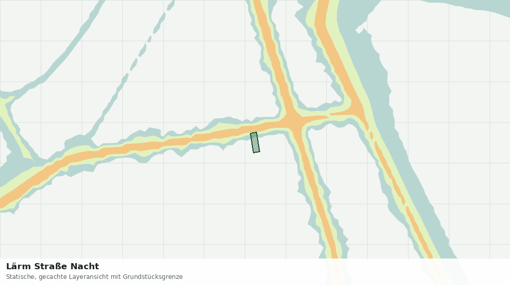 Statische Kartenansicht: Lärm Straße Nacht
