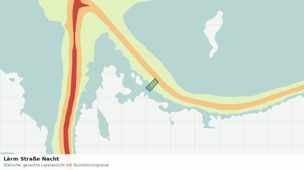 Statische Kartenansicht: Lärm Straße Nacht