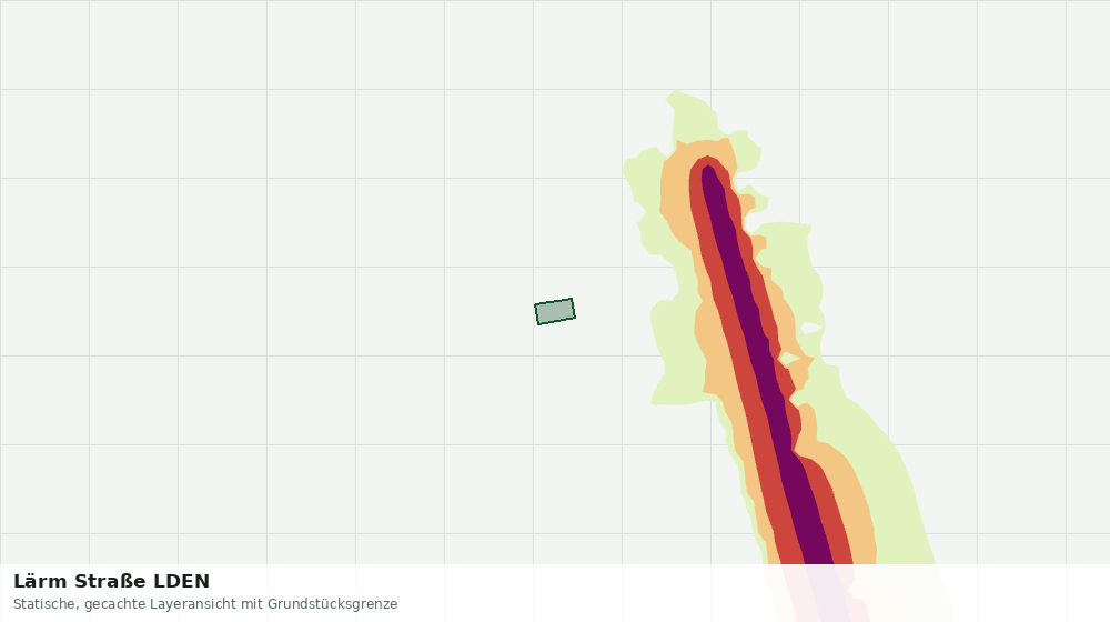Statische Kartenansicht: Lärm Straße LDEN