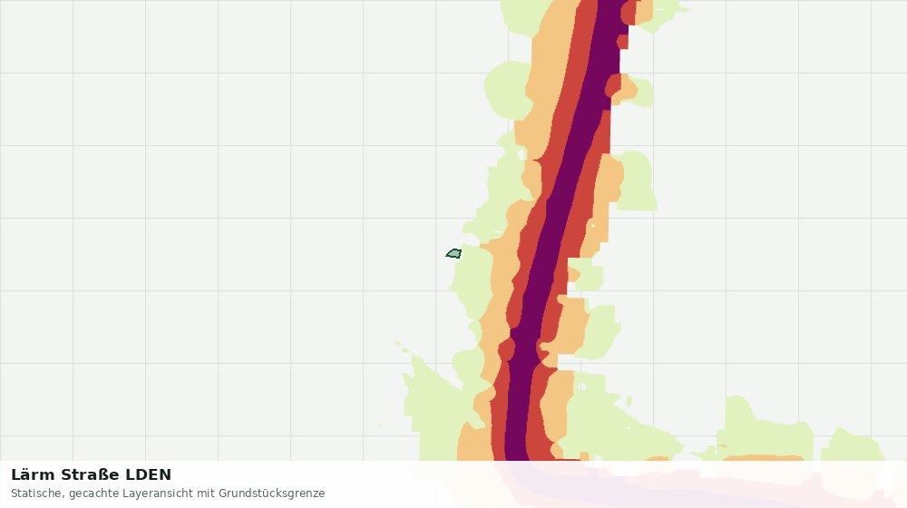 Statische Kartenansicht: Lärm Straße LDEN