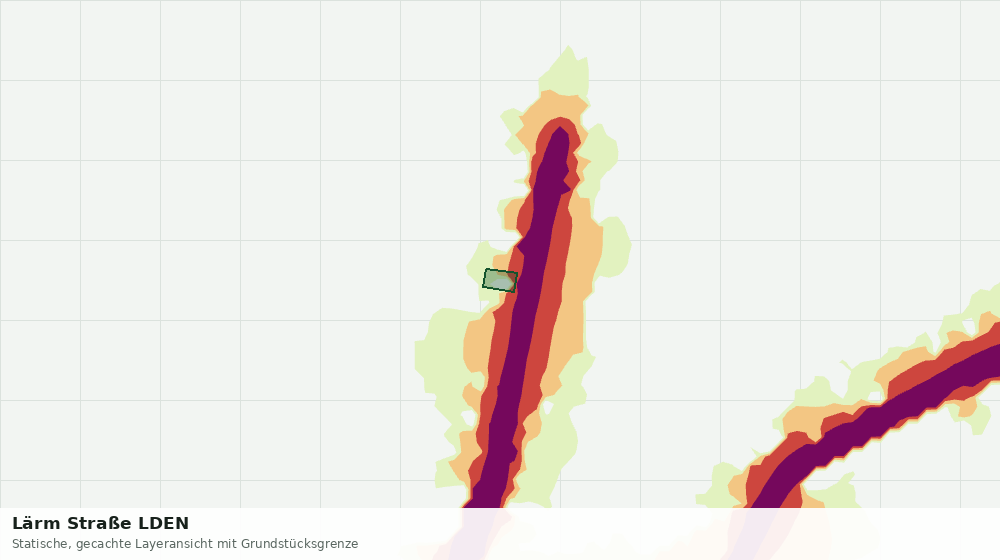 Statische Kartenansicht: Lärm Straße LDEN