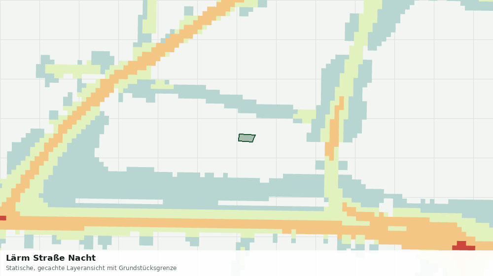 Statische Kartenansicht: Lärm Straße Nacht