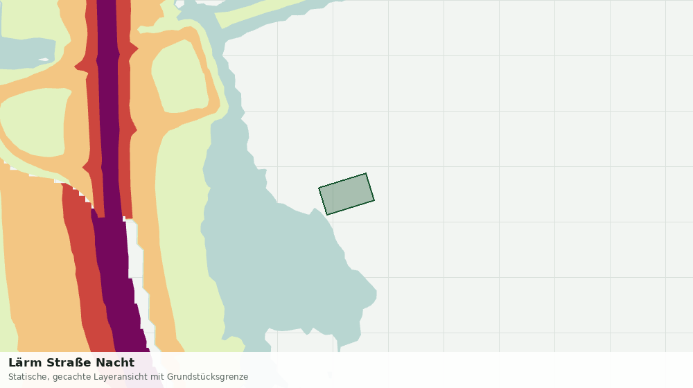 Statische Kartenansicht: Lärm Straße Nacht