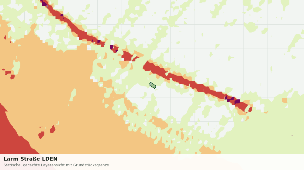 Statische Kartenansicht: Lärm Straße LDEN