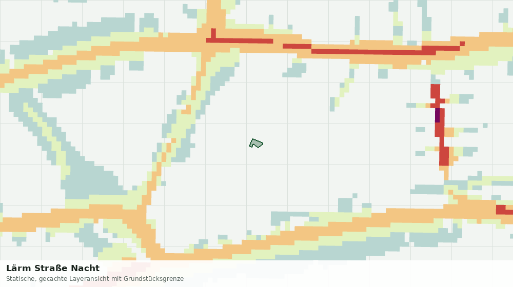 Statische Kartenansicht: Lärm Straße Nacht