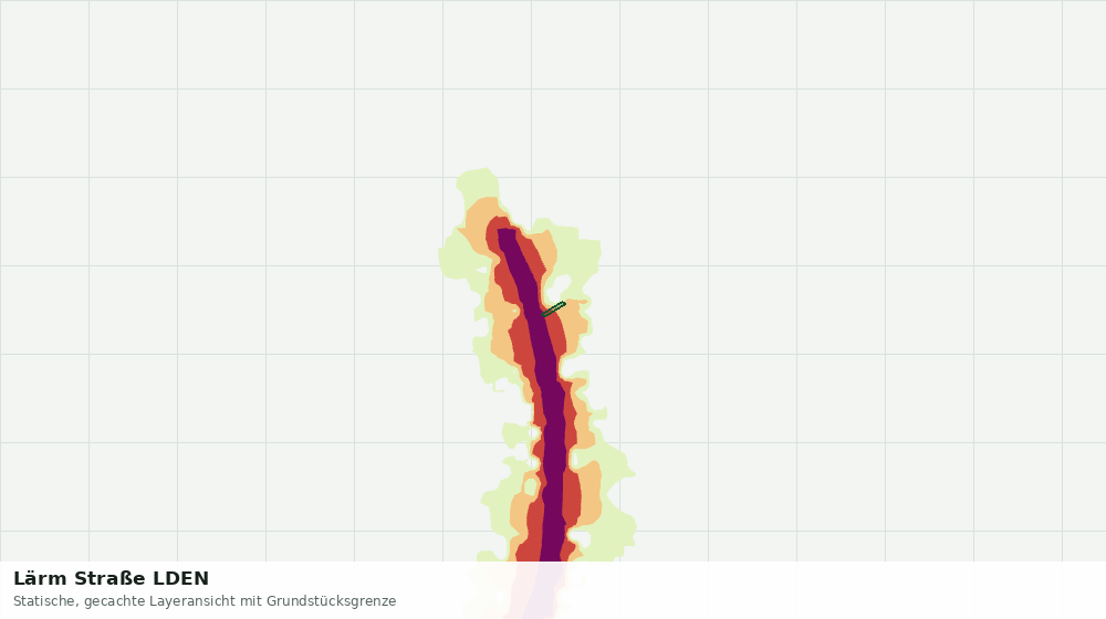 Statische Kartenansicht: Lärm Straße LDEN