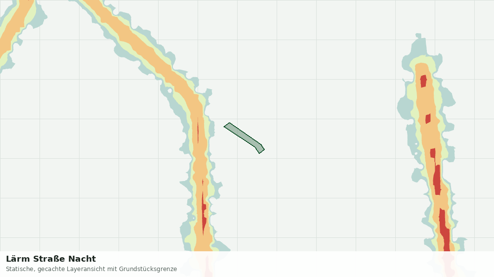 Statische Kartenansicht: Lärm Straße Nacht