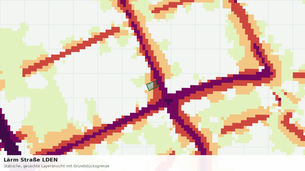 Statische Kartenansicht: Lärm Straße LDEN