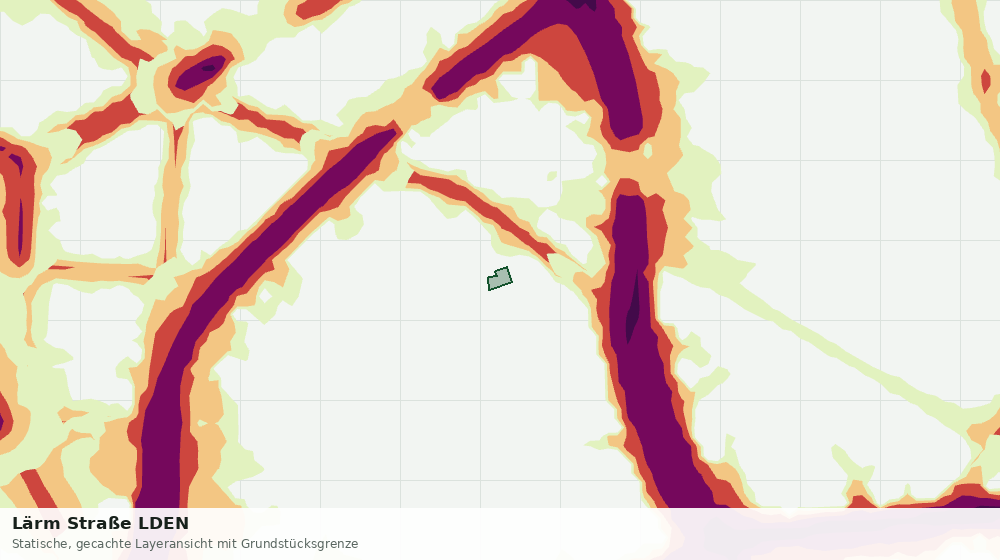 Statische Kartenansicht: Lärm Straße LDEN
