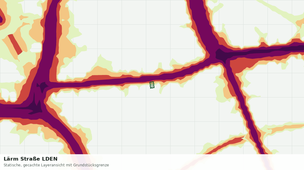 Statische Kartenansicht: Lärm Straße LDEN
