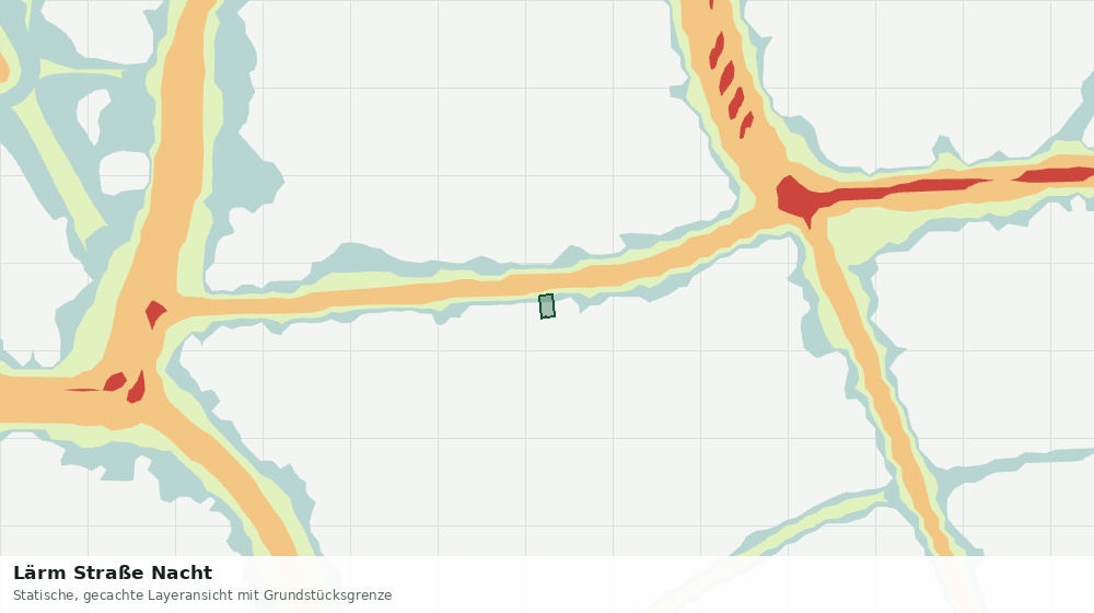 Statische Kartenansicht: Lärm Straße Nacht