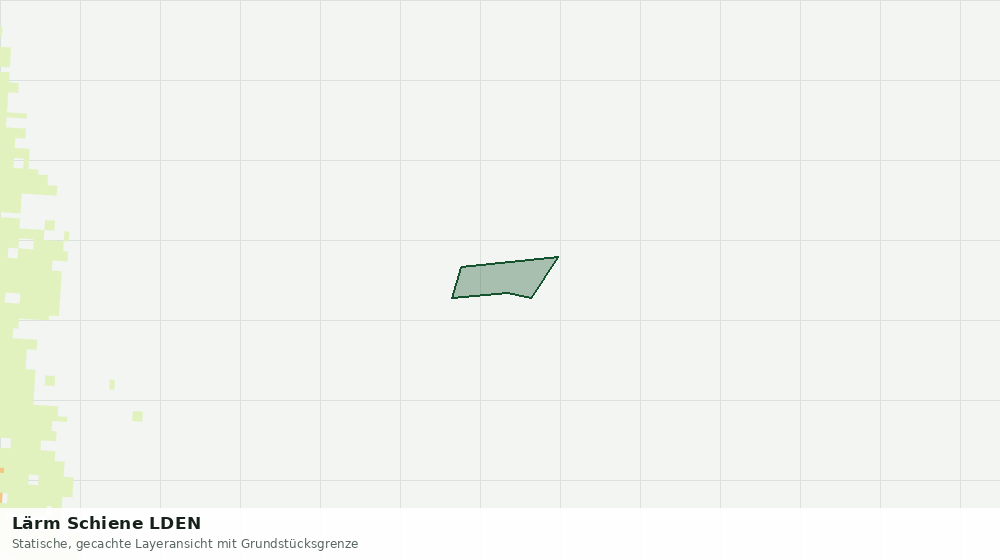 Statische Kartenansicht: Lärm Schiene LDEN