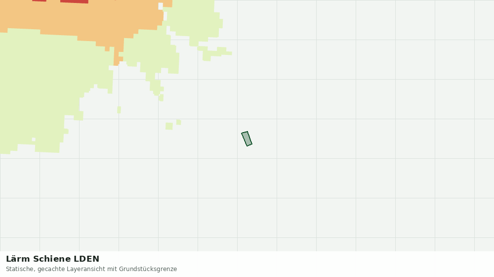 Statische Kartenansicht: Lärm Schiene LDEN
