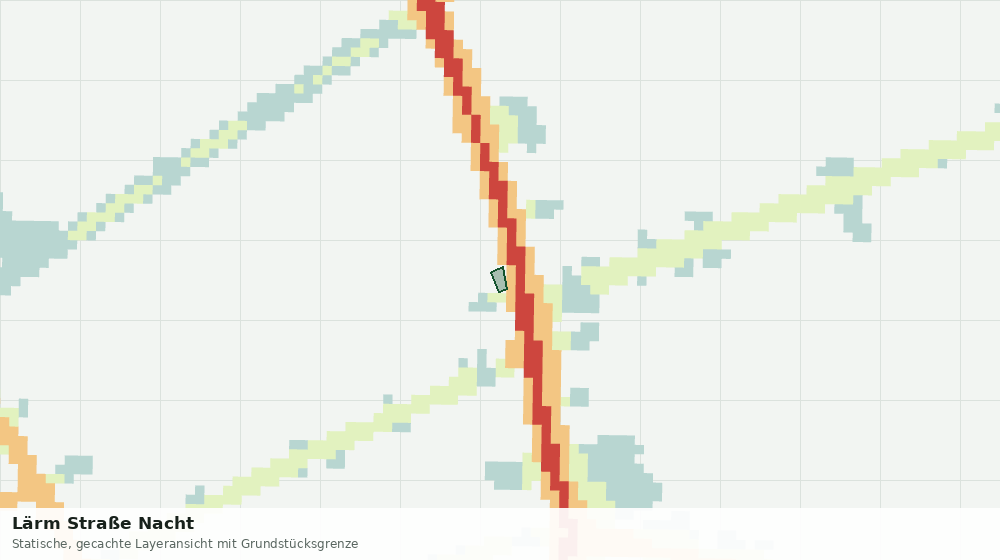 Statische Kartenansicht: Lärm Straße Nacht