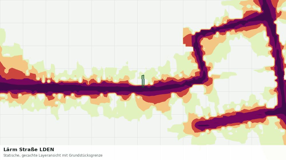 Statische Kartenansicht: Lärm Straße LDEN