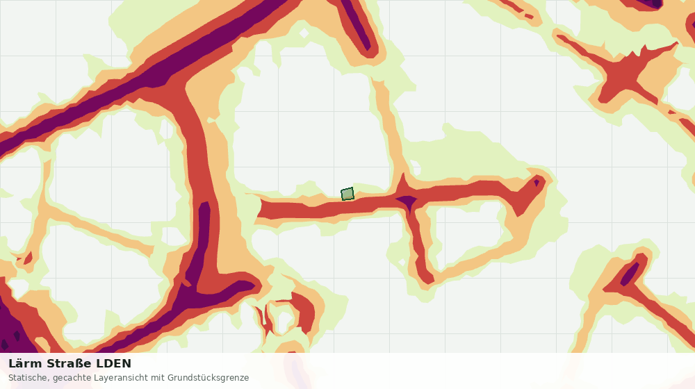 Statische Kartenansicht: Lärm Straße LDEN