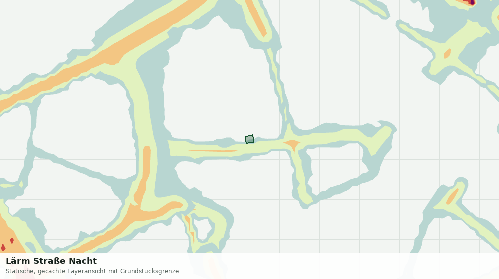 Statische Kartenansicht: Lärm Straße Nacht