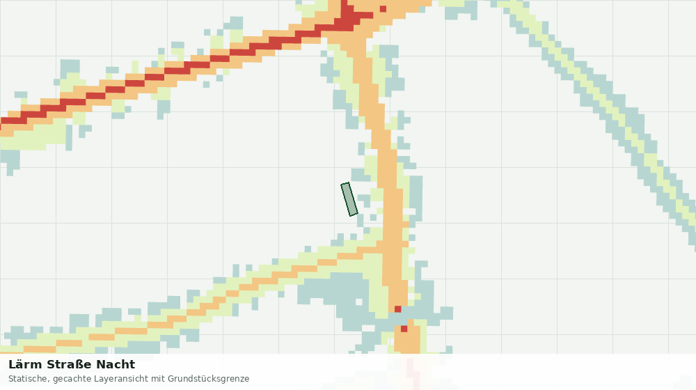Statische Kartenansicht: Lärm Straße Nacht