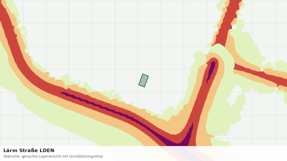 Statische Kartenansicht: Lärm Straße LDEN