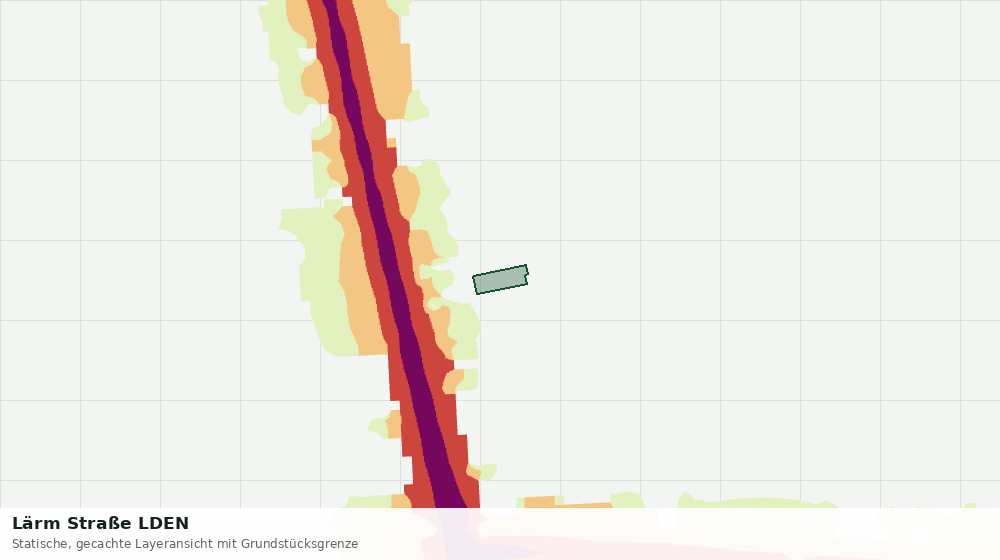 Statische Kartenansicht: Lärm Straße LDEN