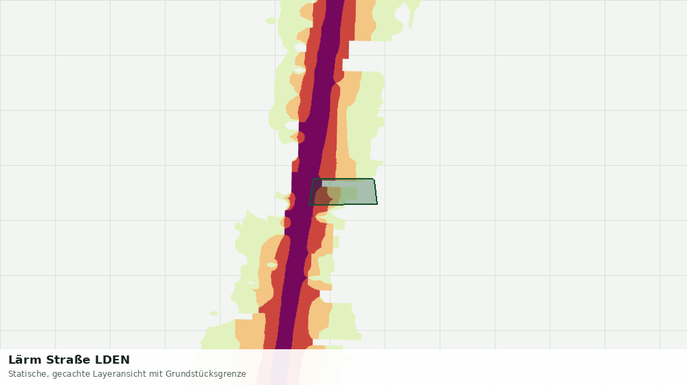 Statische Kartenansicht: Lärm Straße LDEN