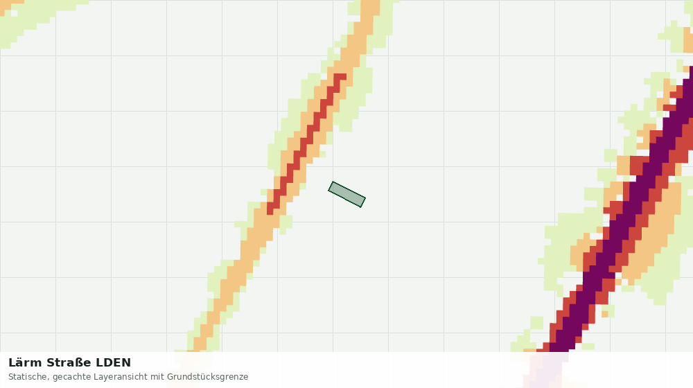 Statische Kartenansicht: Lärm Straße LDEN