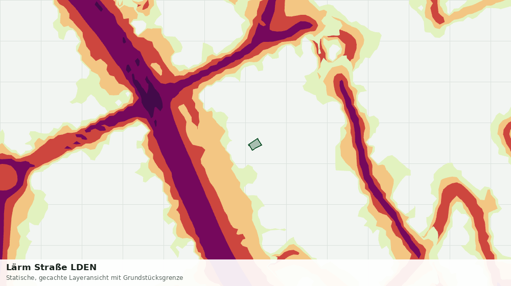 Statische Kartenansicht: Lärm Straße LDEN