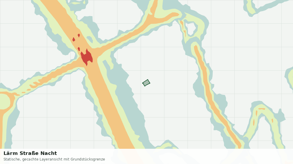 Statische Kartenansicht: Lärm Straße Nacht