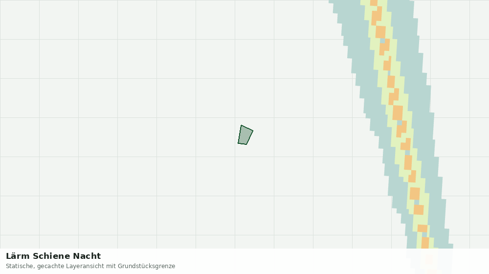 Statische Kartenansicht: Lärm Schiene Nacht